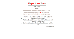 Desktop Screenshot of hayesautoparts.com